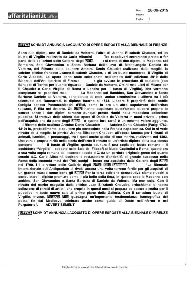 rassegna stampa orsini