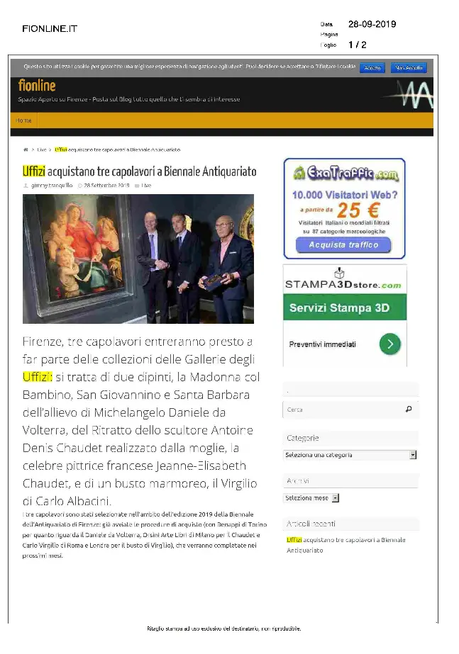 rassegna stampa orsini